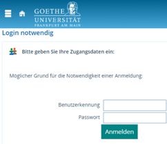 Goethe Campus Portal HRZ-Login
