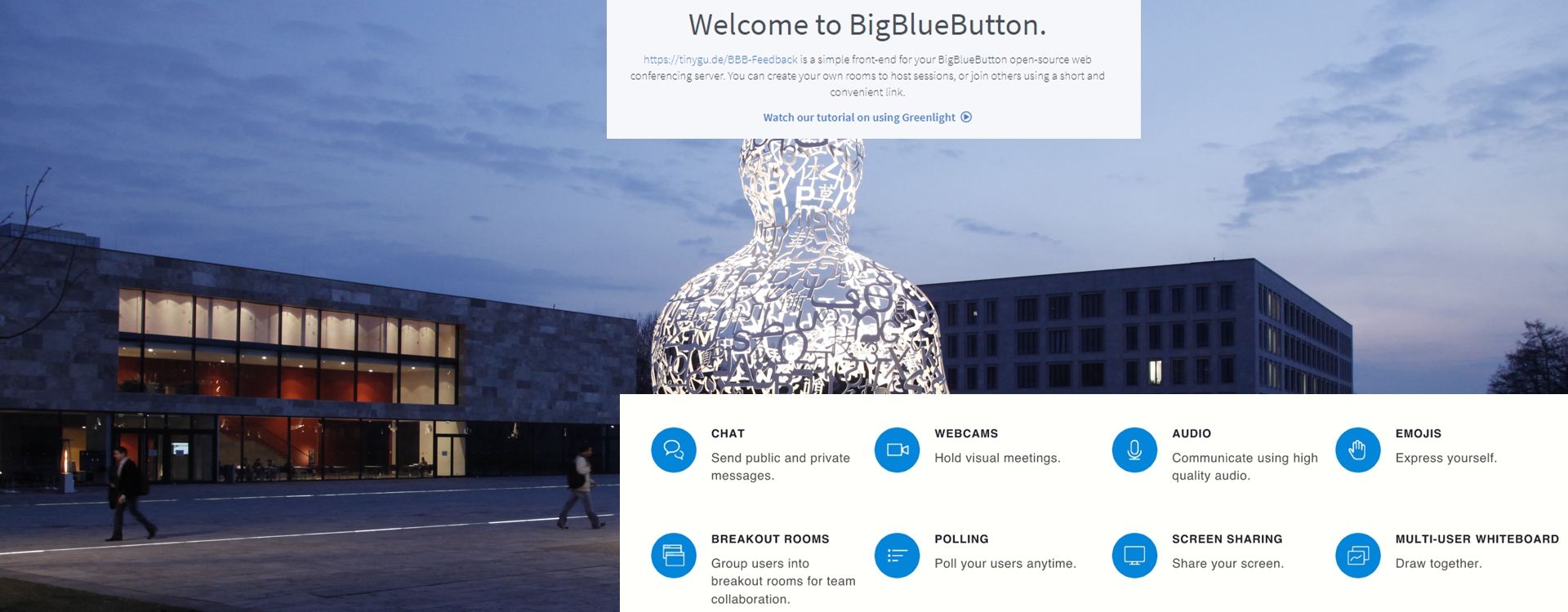 Webkonferenzsystem BigBlueButton Image